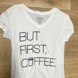 But First Coffee tee
